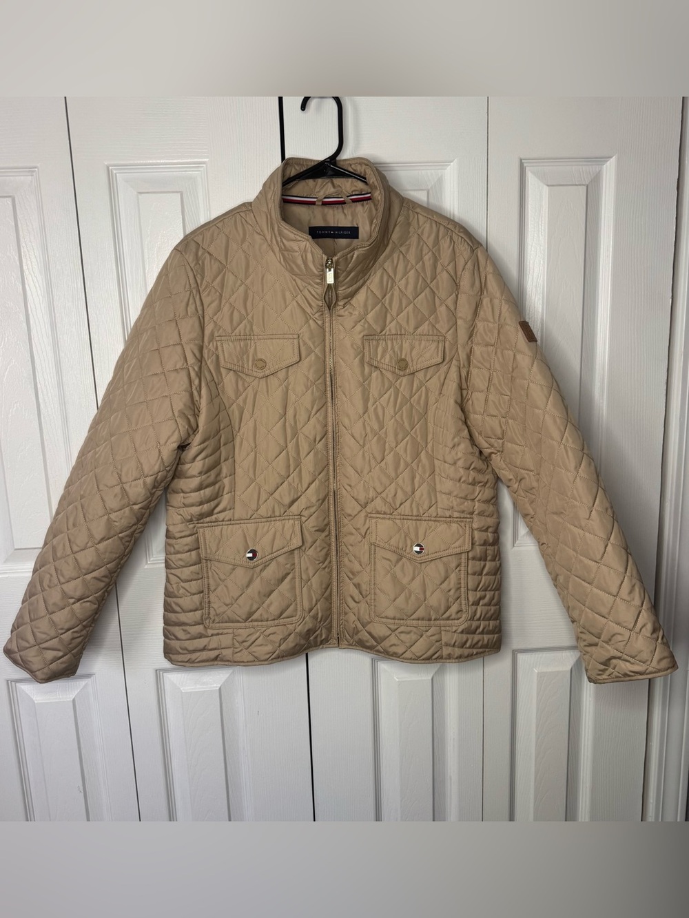 Tommy Hilfiger Quilted Lightweight Jacket in Beige